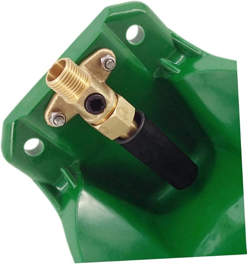 وعاء شرب الماعز التلقائي من البلاستيك الأخضر مع صمام عوامة لتغذية المياه للماشية - Image 3